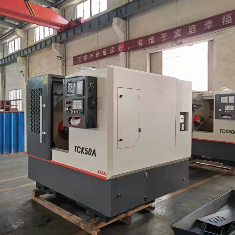 Slant bed turning center