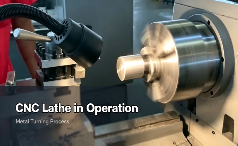 Hochgeschwindigkeitsdrehen auf einer CNC-Drehmaschine mit Schrägbett
