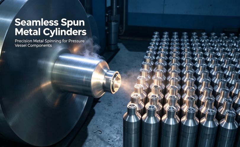 Gesponnene Metallzylinder: Nahtlose Druckbehälter-Werkstücke